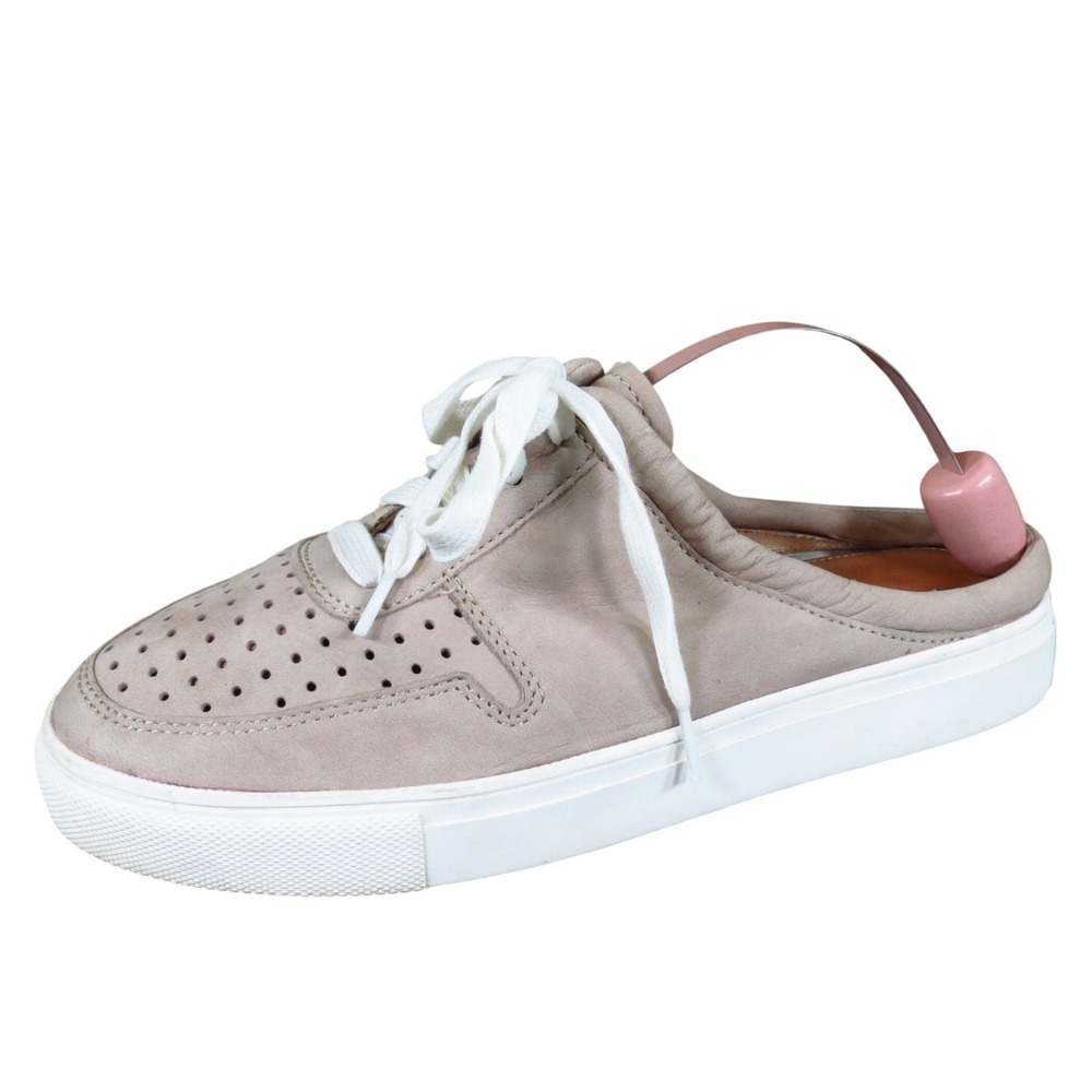Linea‎ Paolo Kacy Women Casual Mule Sneaker Size 7.5 Everyday Taupe Leather